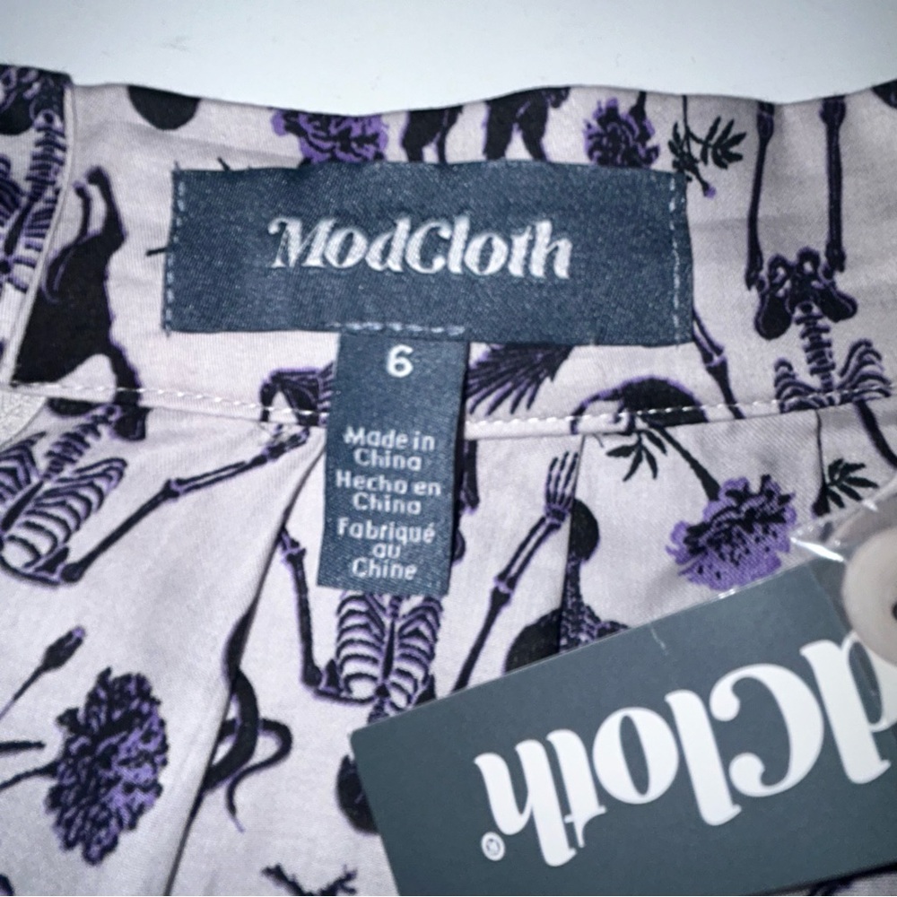 Modcloth Scaredy Cat Halloween print skirt size‎ 6 NWT - Picture 7 of 8